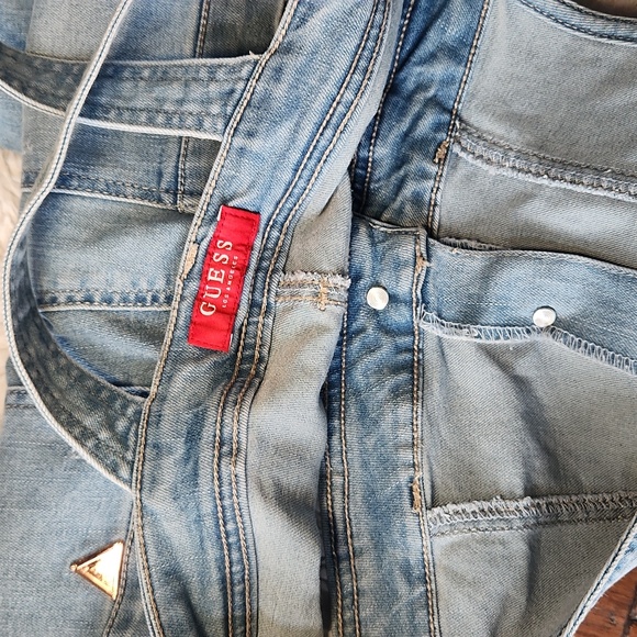 EUC Guess distressed bib overalls! - Picture 6 of 8